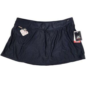New Zeroxposur Womens 0X / XL 36" Waist Black Quick Dry UPF30+ Swim Skirt Bottom